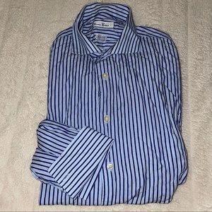 Burma Bilas Slim Fit Button Down sz 17.5 34/35